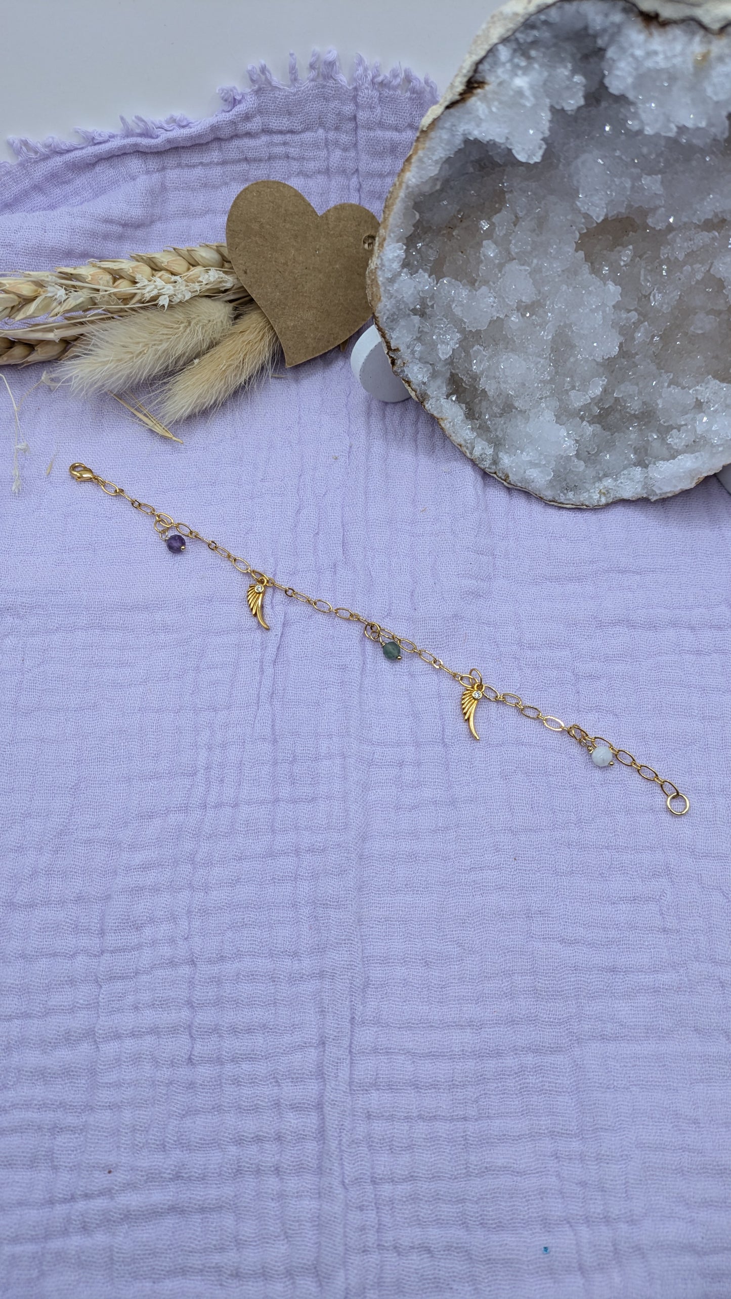 Bracelet "Ailes d'Ange" – Éclat et protection