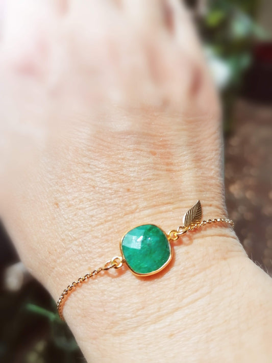 Bracelet Emeraude - Re'Naître en Mai